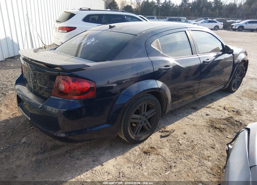 2013 DODGE AVENGER SE V6 VIN: 1C3CDZAG4DN582246