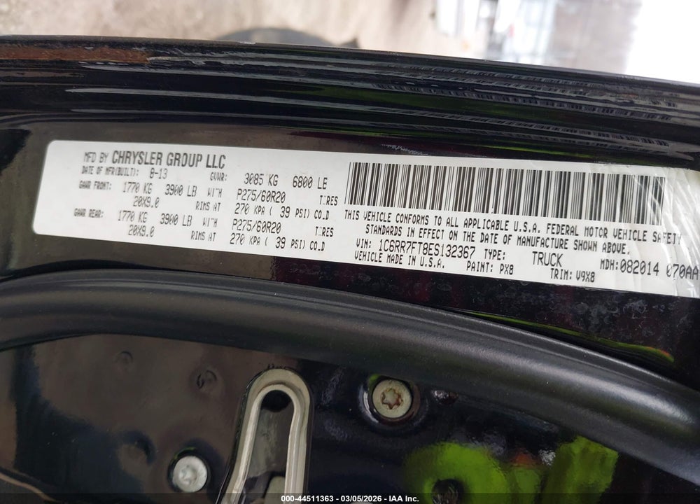 2014 RAM 1500 EXPRESS VIN: 1C6RR7FT8ES132367