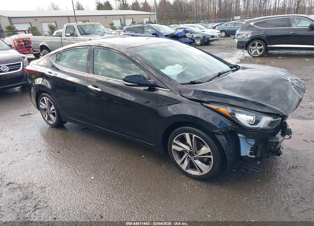 2014 HYUNDAI ELANTRA LIMITED VIN: 5NPDH4AE6EH543102