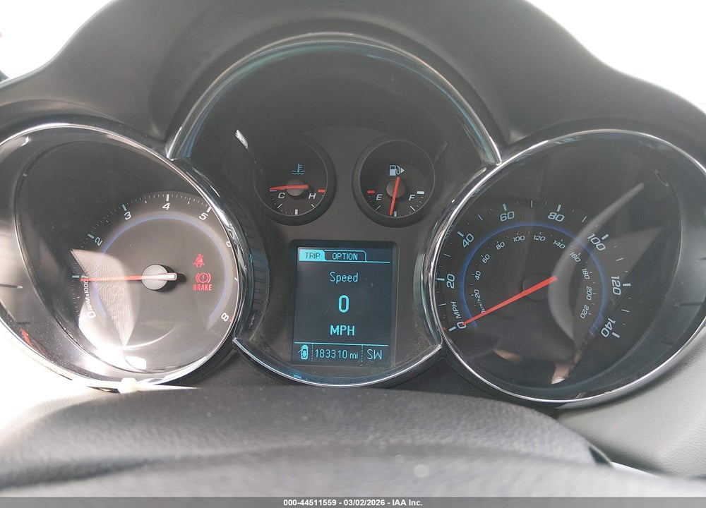 2013 CHEVROLET CRUZE 1LT MANUAL VIN: 1G1PD5SB3D7273101