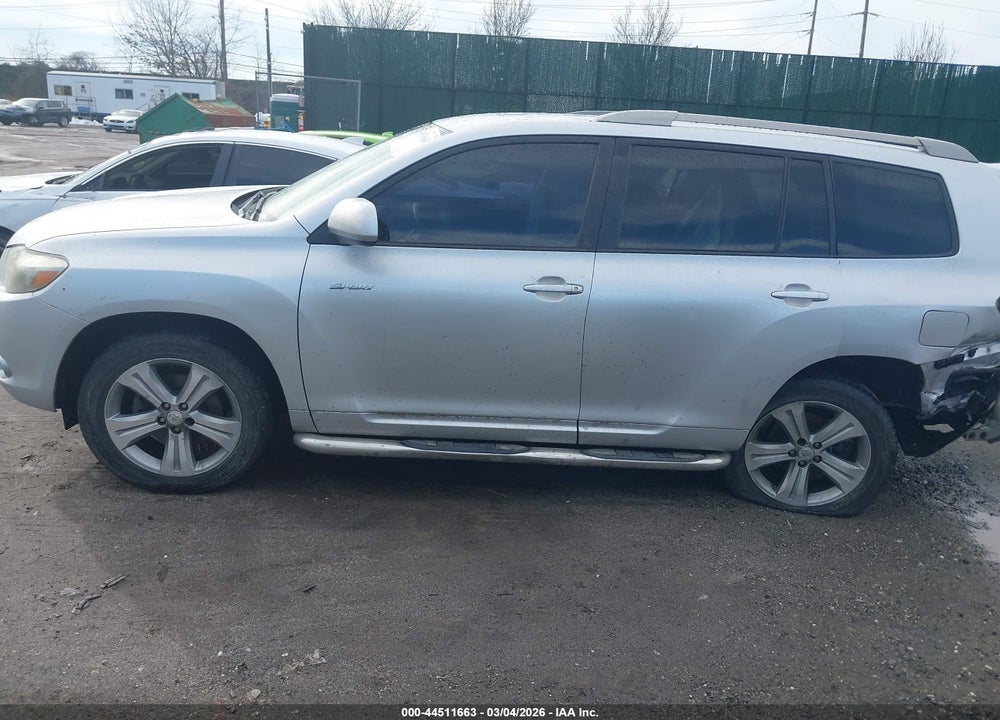2008 TOYOTA HIGHLANDER SPORT VIN: JTEES43A282001562
