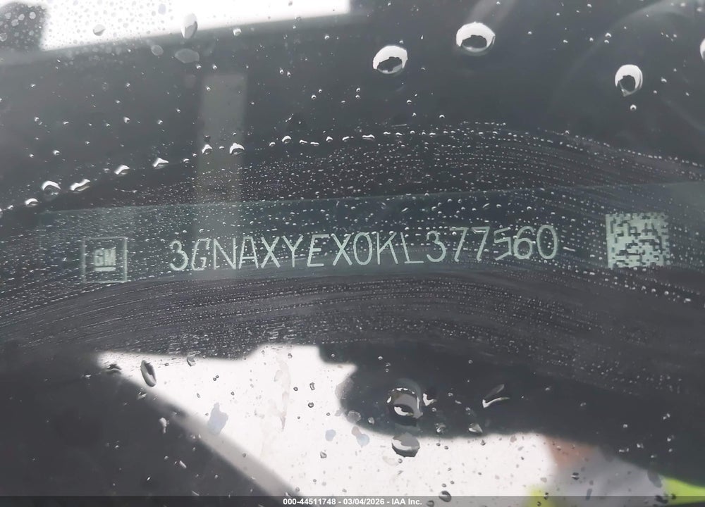 2019 CHEVROLET EQUINOX PREMIER VIN: 3GNAXYEX0KL377560