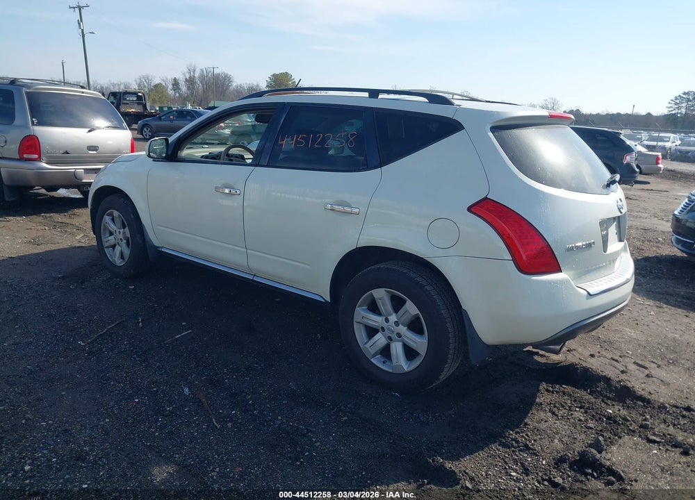 2007 NISSAN MURANO SL VIN: JN8AZ08W37W654585