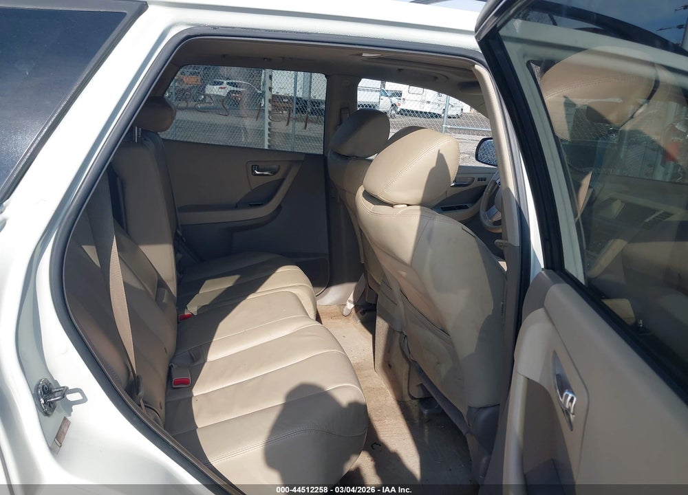 2007 NISSAN MURANO SL VIN: JN8AZ08W37W654585