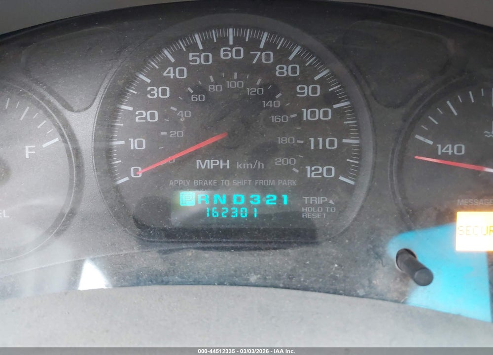 2003 CHEVROLET IMPALA VIN: 2G1WF52E439126198