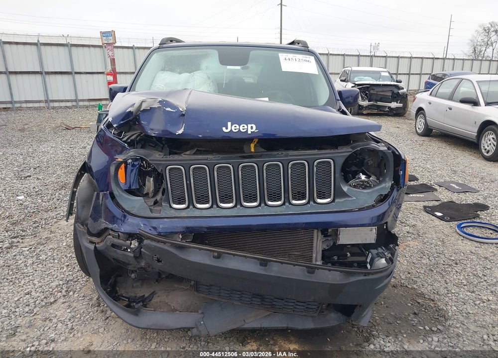 2017 JEEP RENEGADE LATITUDE FWD VIN: ZACCJABB8HPF85740