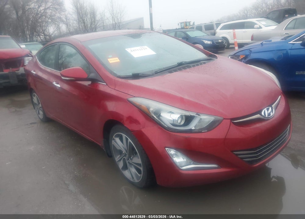 2014 HYUNDAI ELANTRA LIMITED VIN: 5NPDH4AE9EH487804