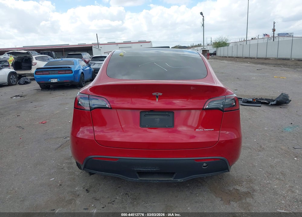 2022 TESLA MODEL Y LONG RANGE DUAL MOTOR ALL-WHEEL DRIVE VIN: 7SAYGDEE7NA020622