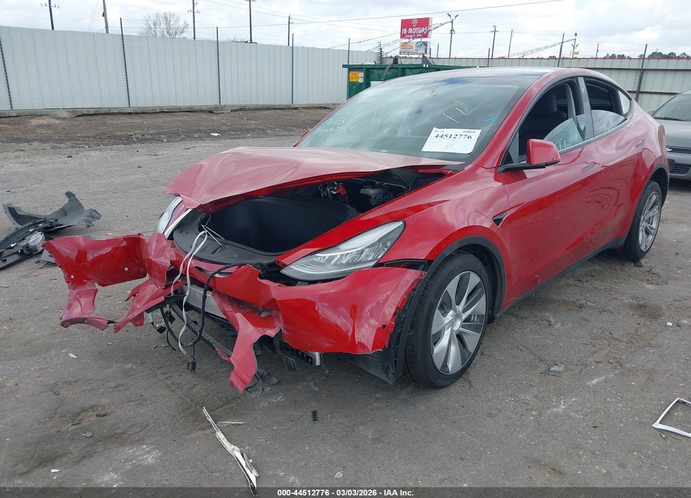 2022 TESLA MODEL Y LONG RANGE DUAL MOTOR ALL-WHEEL DRIVE VIN: 7SAYGDEE7NA020622