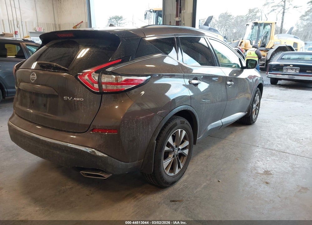 2016 NISSAN MURANO SV VIN: 5N1AZ2MH5GN119855
