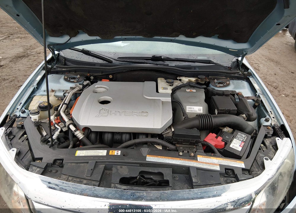 2011 FORD FUSION HYBRID VIN: 3FADP0L38BR129955