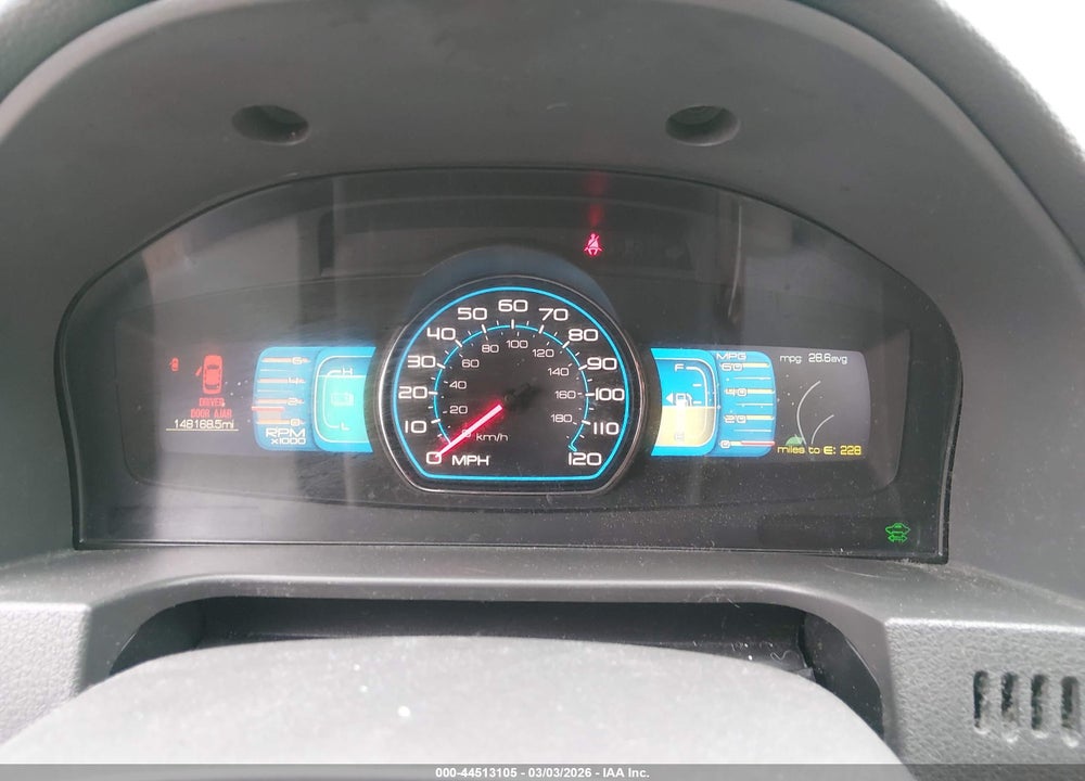 2011 FORD FUSION HYBRID VIN: 3FADP0L38BR129955