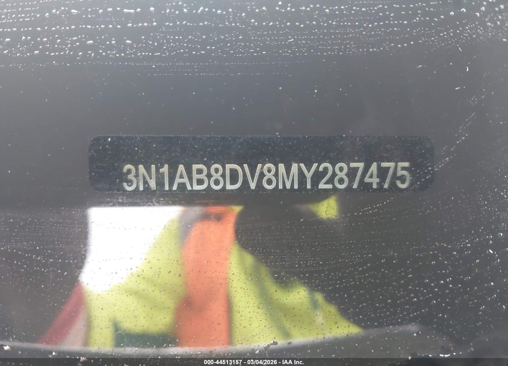 2021 NISSAN SENTRA SR XTRONIC CVT VIN: 3N1AB8DV8MY287475