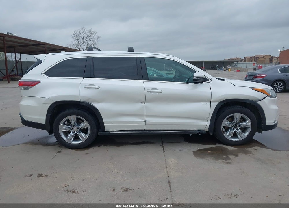 2015 TOYOTA HIGHLANDER LIMITED V6 VIN: 5TDYKRFH8FS077722