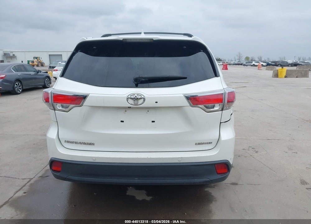 2015 TOYOTA HIGHLANDER LIMITED V6 VIN: 5TDYKRFH8FS077722