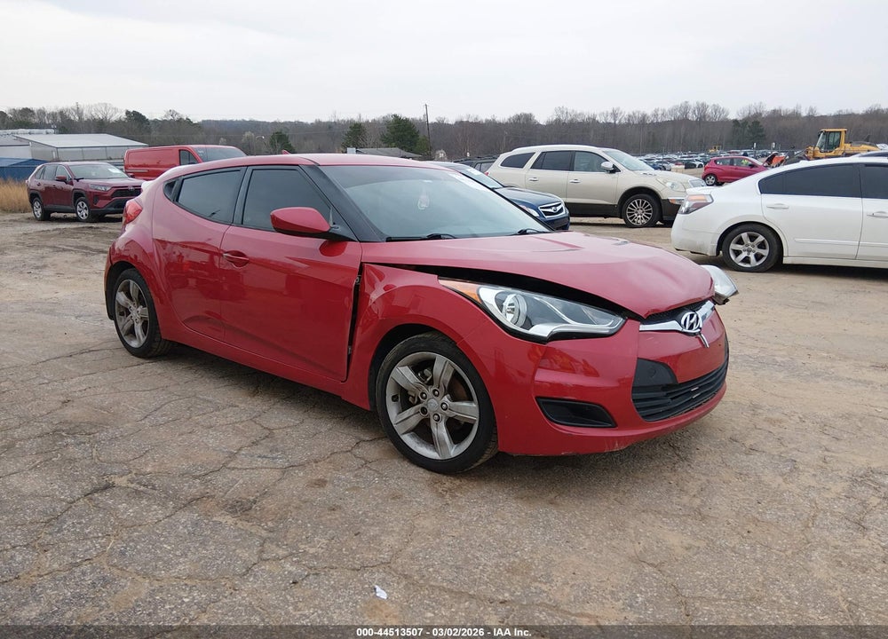 2012 HYUNDAI VELOSTER BASE W/GRAY VIN: KMHTC6AD0CU078537