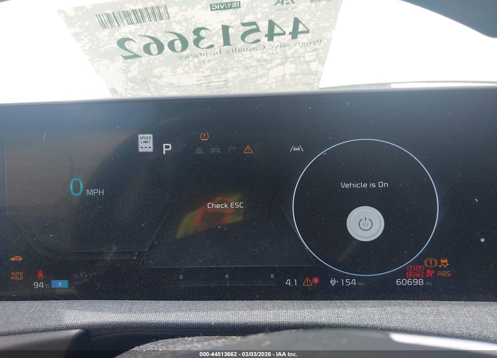 2022 KIA EV6 LIGHT VIN: KNDC34LB1N5045080