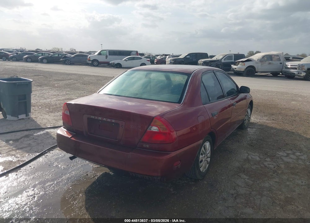 2000 MITSUBISHI MIRAGE DE VIN: JA3AY26C8YU012118