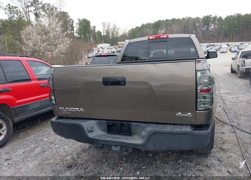 2008 TOYOTA TUNDRA SR5 5.7L V8 VIN: 5TBBV54138S523492