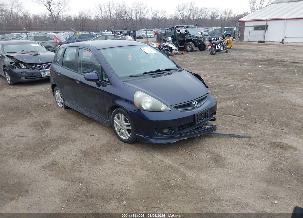 2008 HONDA FIT SPORT VIN: JHMGD38678S038367