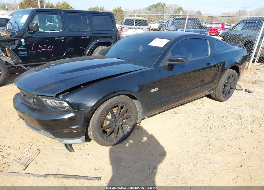 2012 FORD MUSTANG GT VIN: 1ZVBP8CF9C5252238