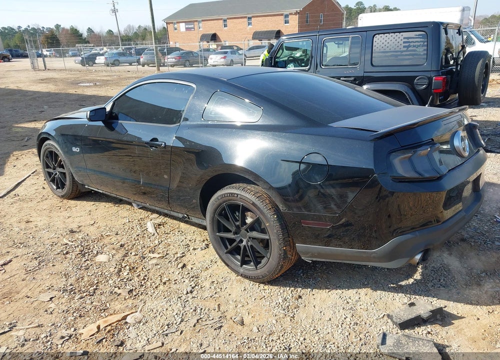 2012 FORD MUSTANG GT VIN: 1ZVBP8CF9C5252238