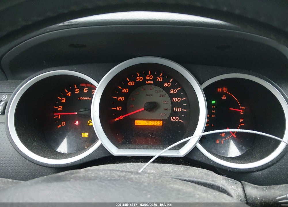 2005 TOYOTA TACOMA PRERUNNER V6 VIN: 5TETU62N65Z009273