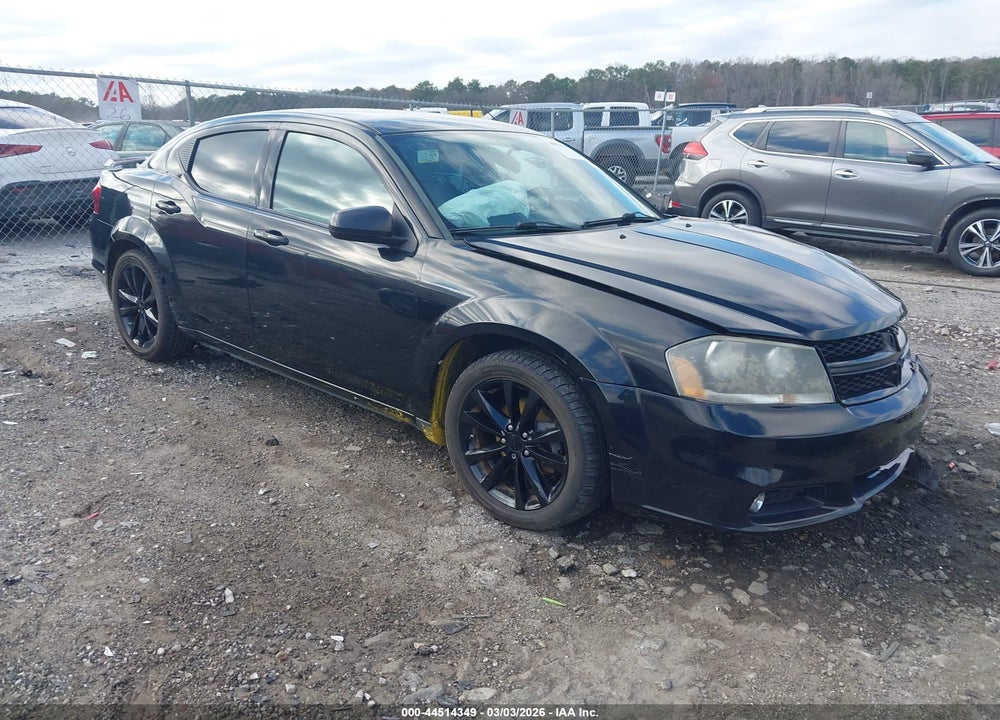 2013 DODGE AVENGER SXT VIN: 1C3CDZCBXDN620547