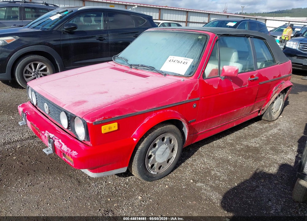 1992 VOLKSWAGEN CABRIOLET VIN: WVWCB5155NK033926