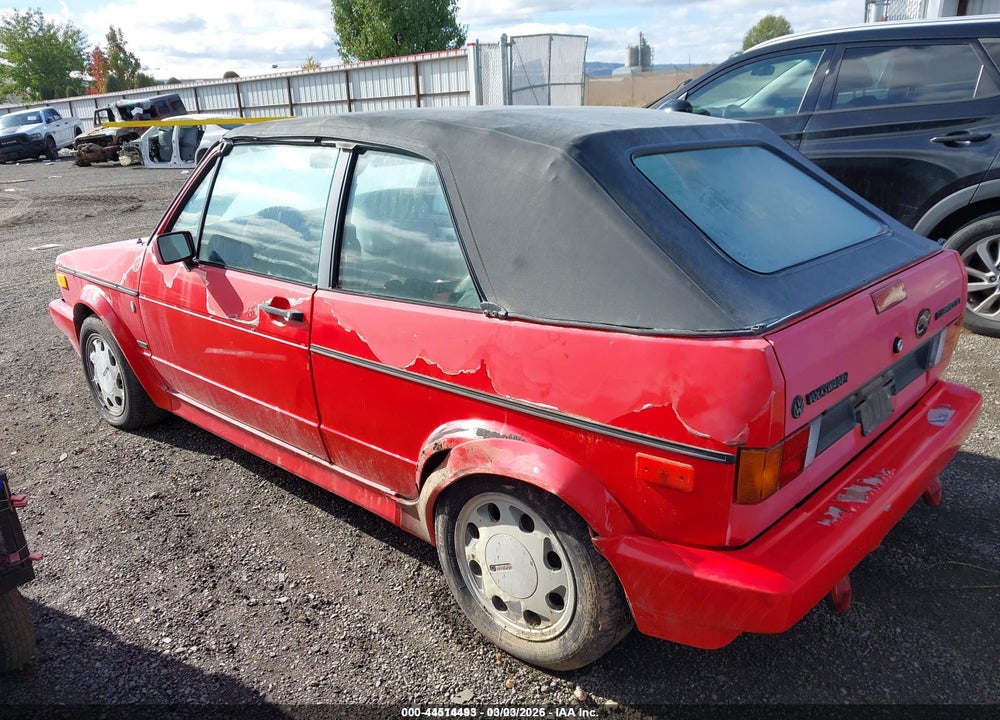 1992 VOLKSWAGEN CABRIOLET VIN: WVWCB5155NK033926