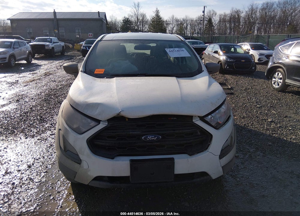 2019 FORD ECOSPORT S VIN: MAJ6S3FL9KC301977