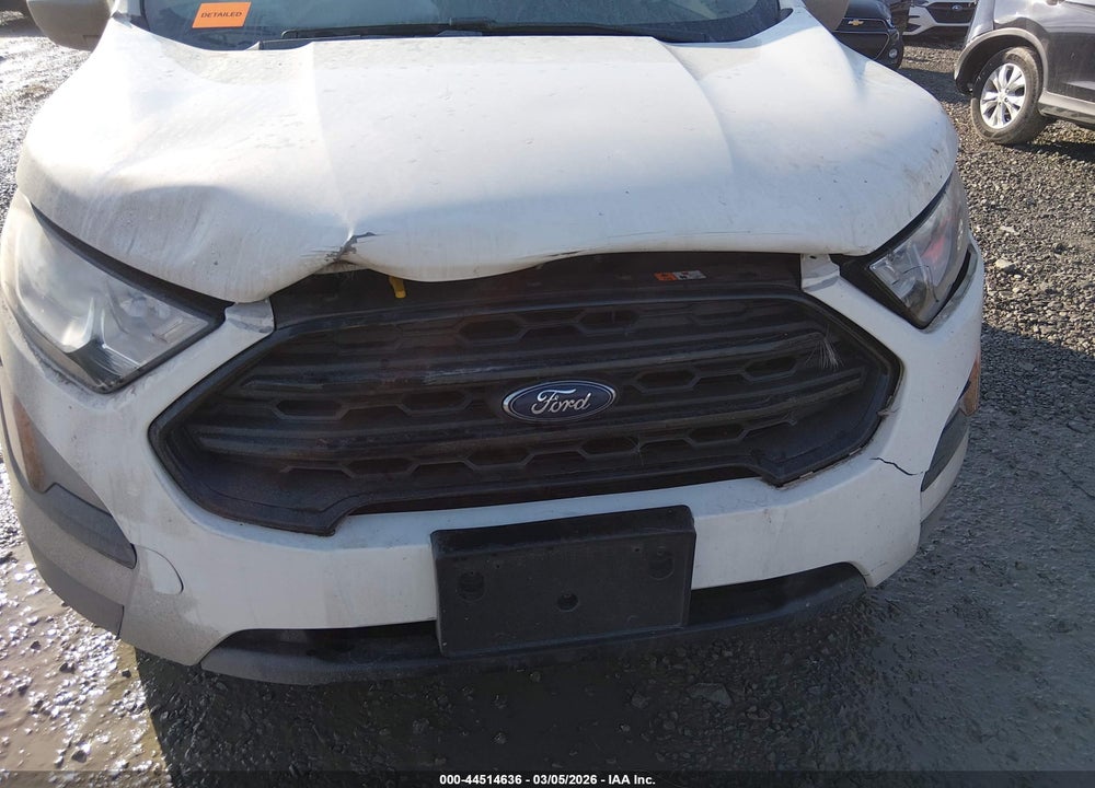 2019 FORD ECOSPORT S VIN: MAJ6S3FL9KC301977
