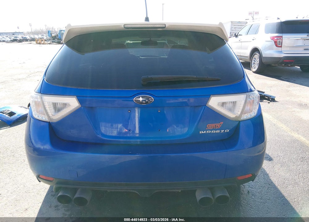 2008 SUBARU IMPREZA WRX STI VIN: JF1GR89678L833014