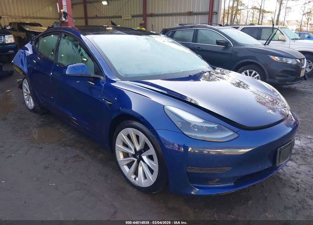 2022 TESLA MODEL 3 REAR-WHEEL DRIVE VIN: 5YJ3E1EA0NF289914