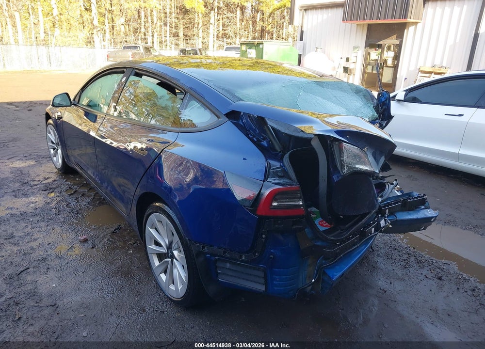 2022 TESLA MODEL 3 REAR-WHEEL DRIVE VIN: 5YJ3E1EA0NF289914