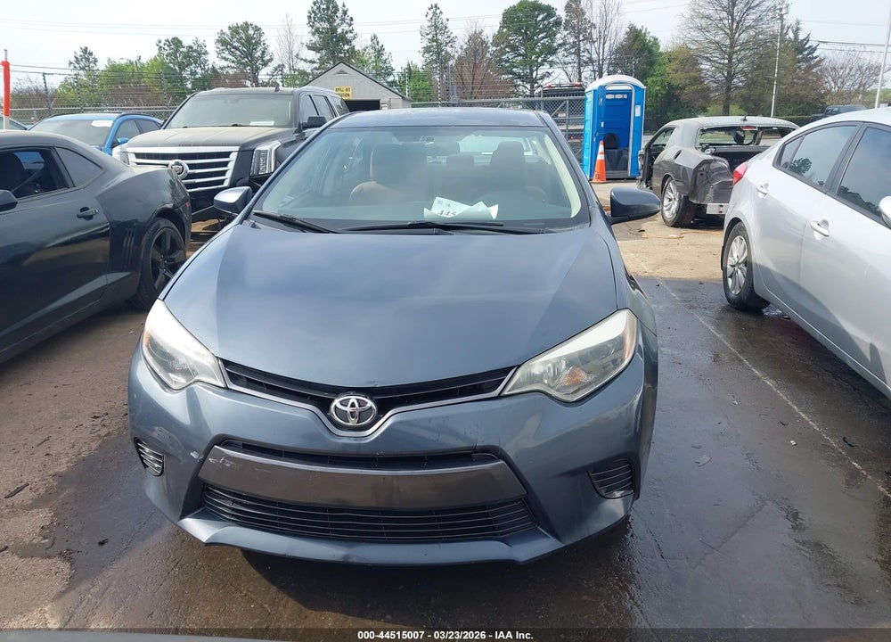 2016 TOYOTA COROLLA LE VIN: 2T1BURHE5GC653649