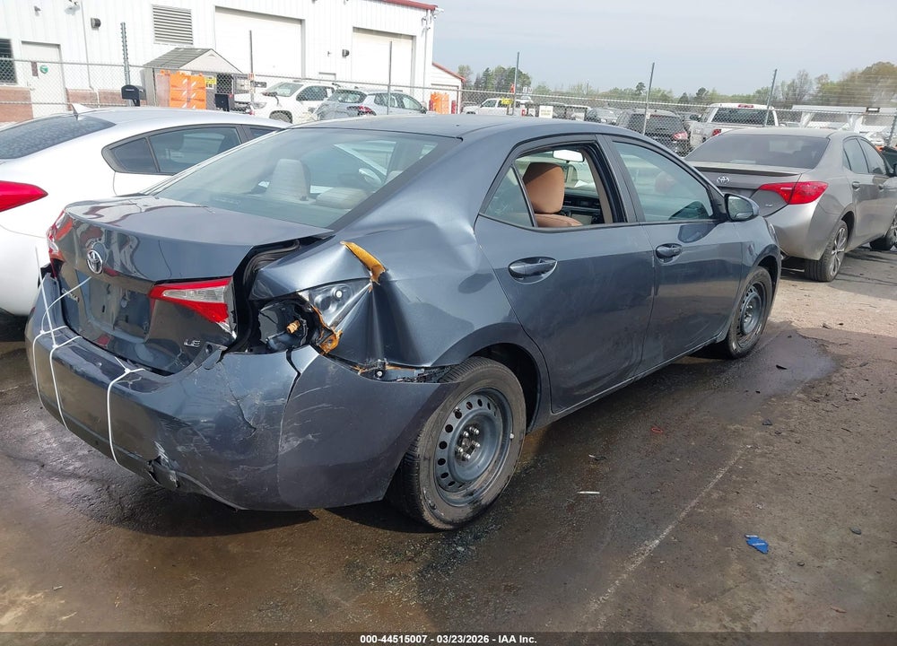 2016 TOYOTA COROLLA LE VIN: 2T1BURHE5GC653649