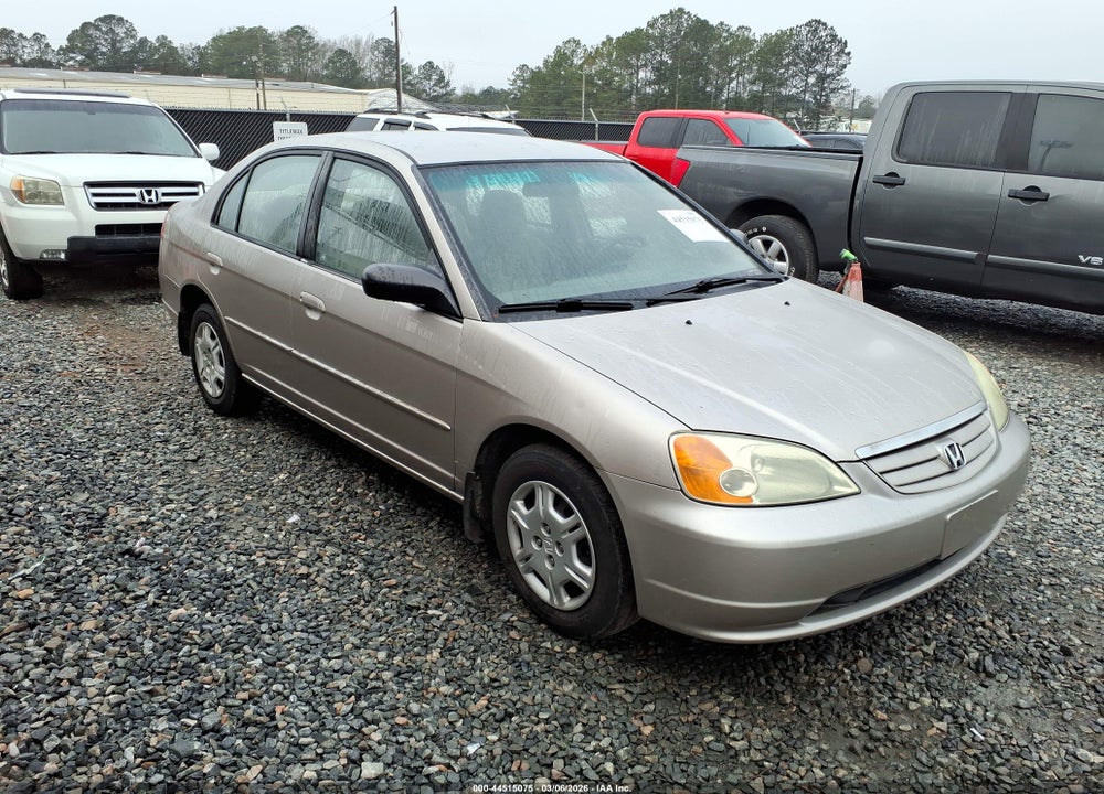 2002 HONDA CIVIC LX VIN: 1HGES16532L081443