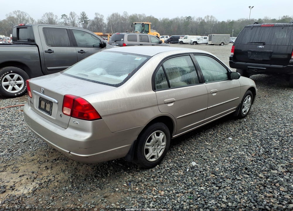 2002 HONDA CIVIC LX VIN: 1HGES16532L081443