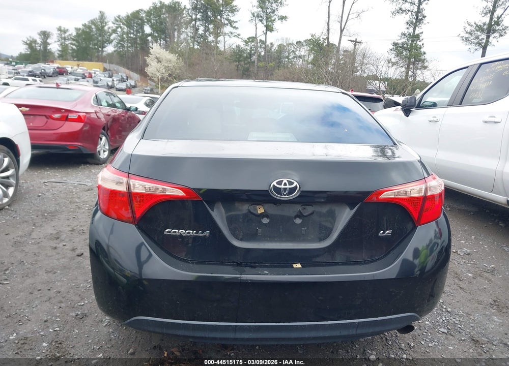 2017 TOYOTA COROLLA LE VIN: 2T1BURHEXHC768393