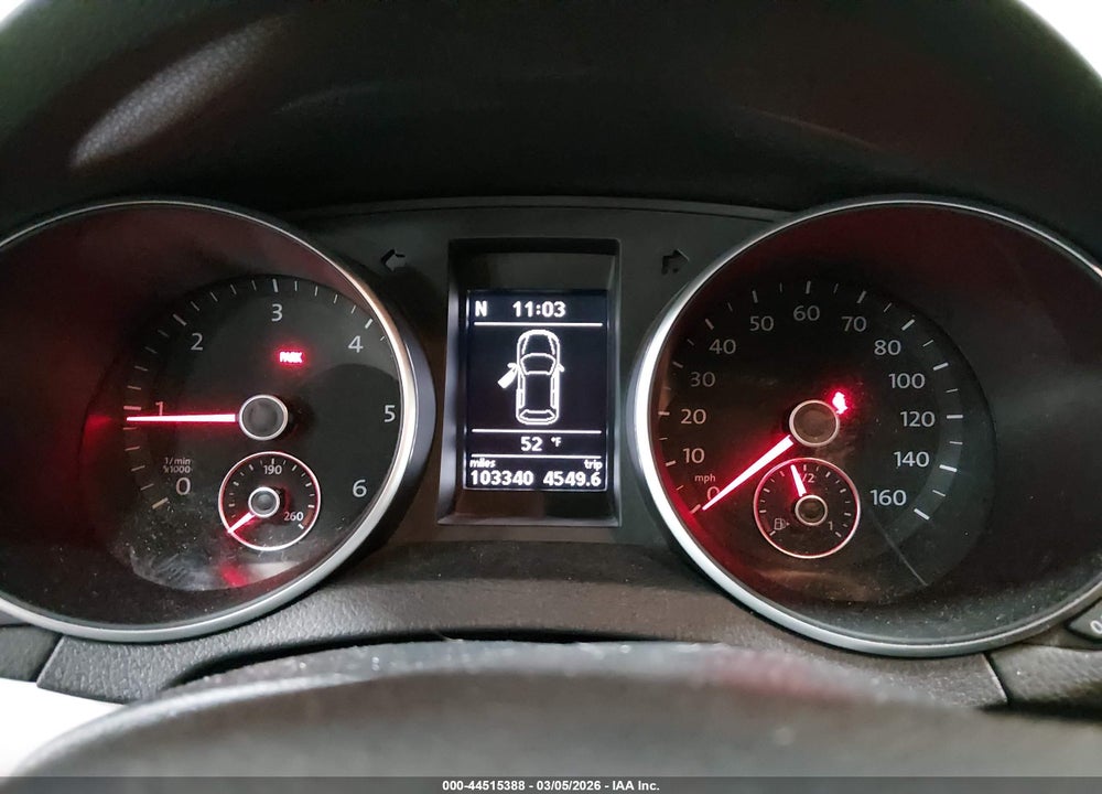 2012 VOLKSWAGEN GOLF TDI 2-DOOR VIN: WVWMM7AJ4CW342025