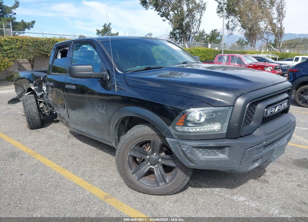 2021 RAM 1500 CLASSIC WARLOCK  4X2 6'4 BOX VIN: 1C6RR6GG6MS529411