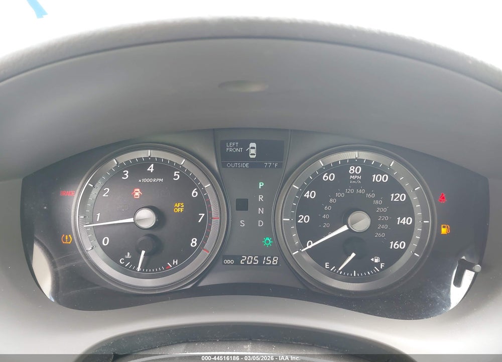 2008 LEXUS ES 350 VIN: JTHBJ46G482240216