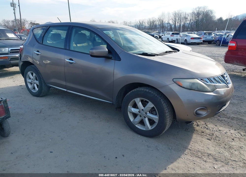 2009 NISSAN MURANO S VIN: JN8AZ18U29W105452