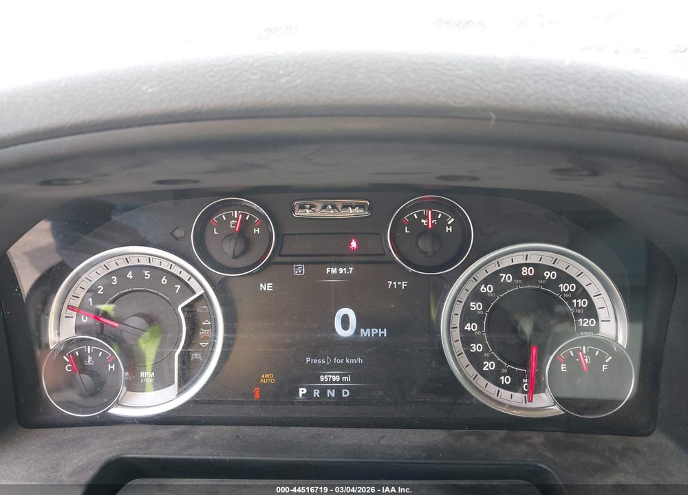 2017 RAM 1500 BIG HORN  4X4 5'7 BOX VIN: 3C6RR7LT2HG794087