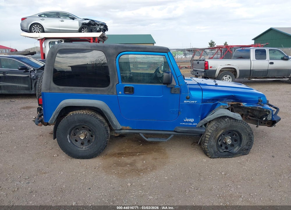 2003 JEEP WRANGLER SPORT VIN: 1J4FA49S03P309296