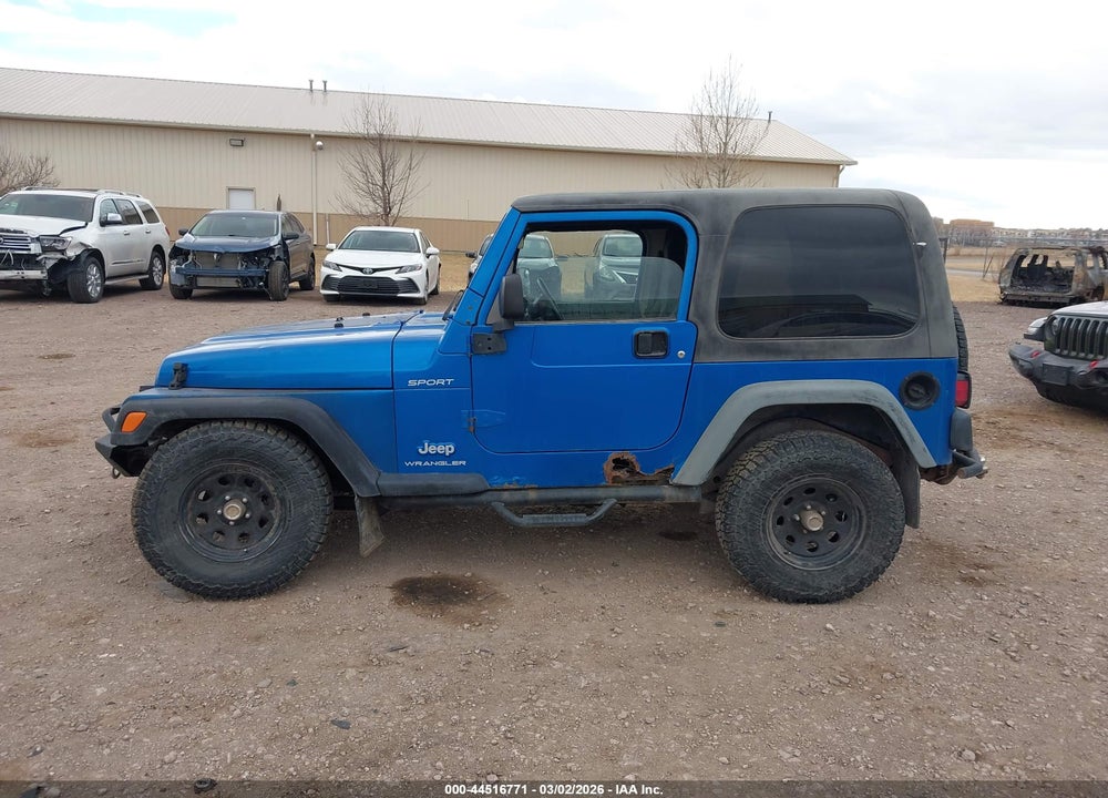 2003 JEEP WRANGLER SPORT VIN: 1J4FA49S03P309296