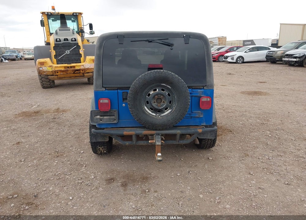 2003 JEEP WRANGLER SPORT VIN: 1J4FA49S03P309296