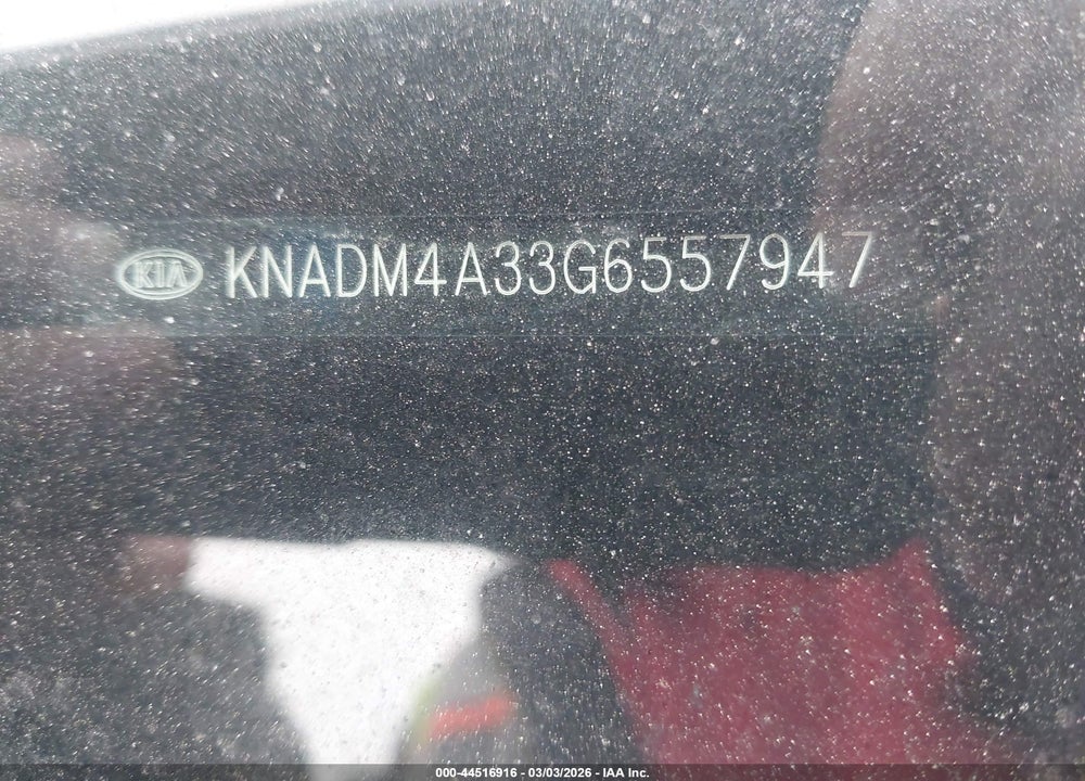 2016 KIA RIO LX VIN: KNADM4A33G6557947