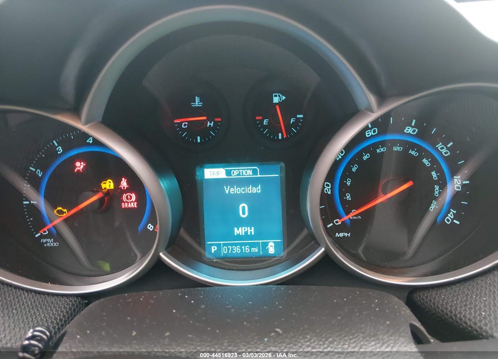 2016 CHEVROLET CRUZE LIMITED 1LT AUTO VIN: 1G1PE5SB8G7168555